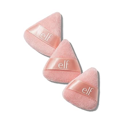 Powder Puff Daubigny 6 PCS Powder Puff Makeup Puff Face Soft Triangle Powder Puffs for Loose Powder Mineral Powder Body Powder Velour Cosmetic FaclaI Sponges for Applying Makeup Tools(Nude)