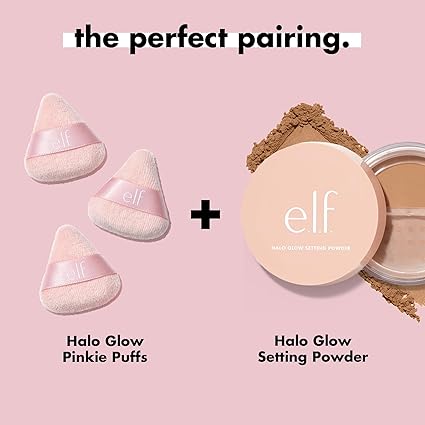 Powder Puff Daubigny 6 PCS Powder Puff Makeup Puff Face Soft Triangle Powder Puffs for Loose Powder Mineral Powder Body Powder Velour Cosmetic FaclaI Sponges for Applying Makeup Tools(Nude)