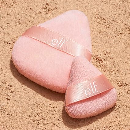 Powder Puff Daubigny 6 PCS Powder Puff Makeup Puff Face Soft Triangle Powder Puffs for Loose Powder Mineral Powder Body Powder Velour Cosmetic FaclaI Sponges for Applying Makeup Tools(Nude)